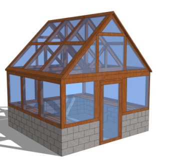 现代温室大棚免费su模型