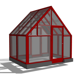 现代温室大棚免费su模型