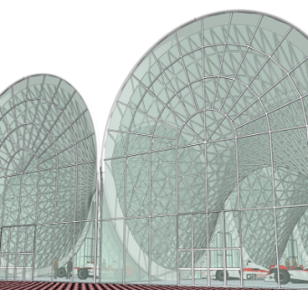 现代建筑外观su模型