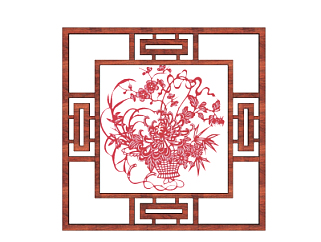 中式装饰画su模型