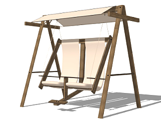 现代吊椅su模型