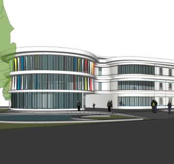 现代幼儿园su模型