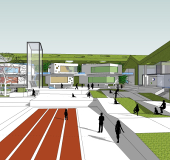 现代幼儿园su模型