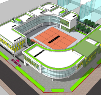 现代幼儿园su模型