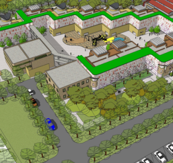 现代幼儿园su模型