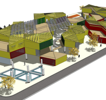 现代幼儿园su模型