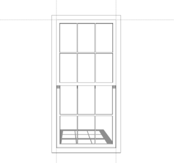 现代单开门su模型