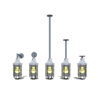 工业风壁灯su模型