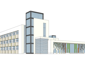 现代幼儿园su模型