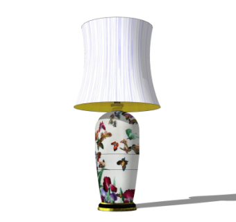 欧式台灯su模型