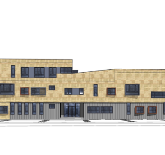 现代幼儿园su模型