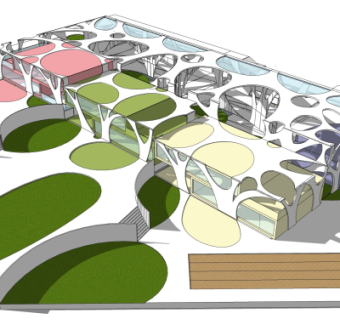 现代幼儿园su模型