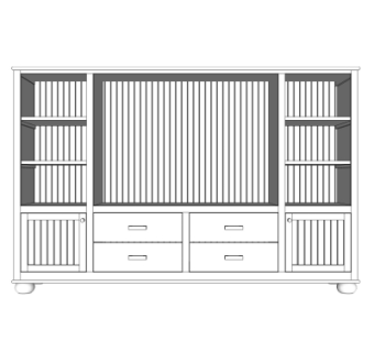 现代装饰柜电视柜su模型