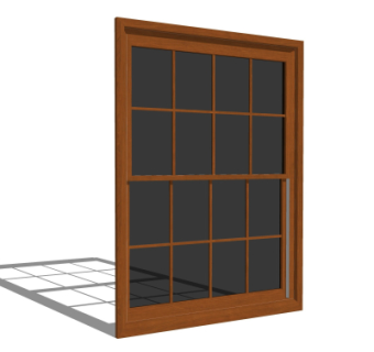 现代窗户su模型