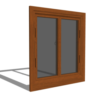 现代窗户su模型