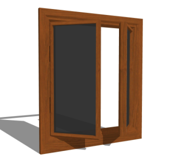 现代窗户su模型