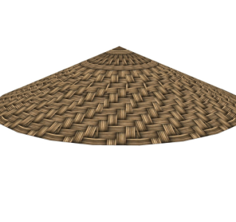 中式斗笠su模型