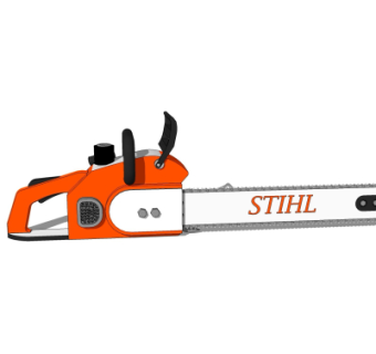 现代电锯su模型