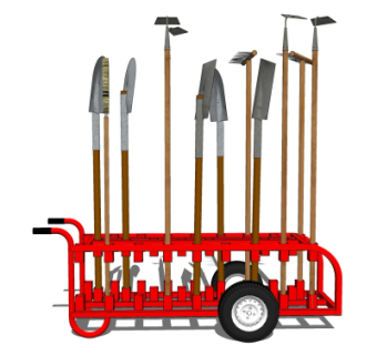 现代农具su模型