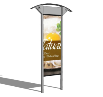 现代广告牌su模型