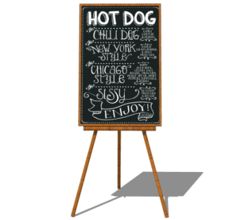 现代广告牌su模型