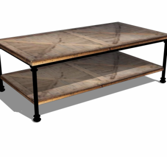 工业风茶几su模型