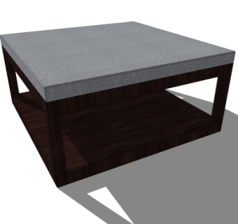 中式茶几su模型