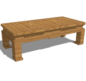 中式茶几su模型