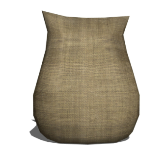 中式麻袋su模型