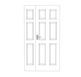 简欧单门su模型