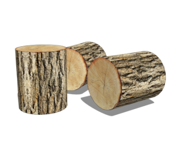 现代木柴su模型