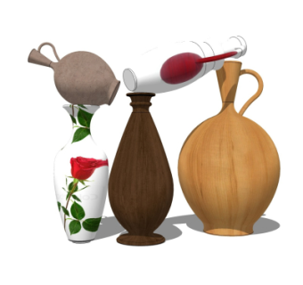 现代花瓶su模型