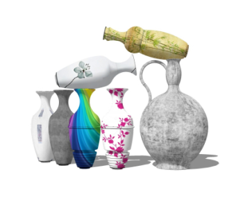 现代花瓶su模型