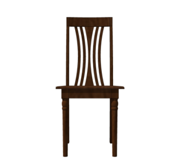 美式实木单椅su模型