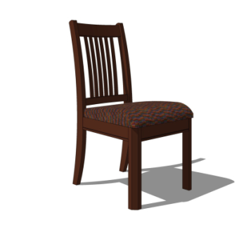 中式单椅su模型