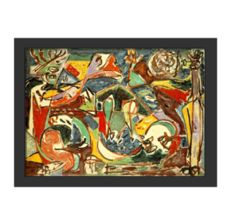 现代挂画相框su模型