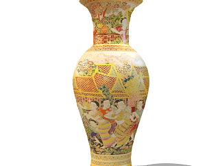 东南亚花瓶su模型