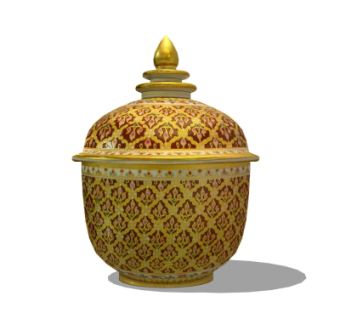 东南亚瓷罐su模型