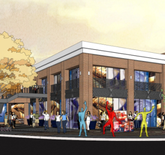 现代商业街su模型