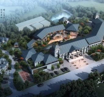 新中式商业会所su模型