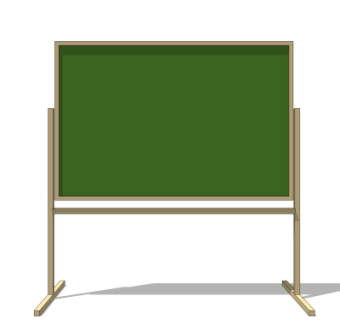 现代黑板su模型
