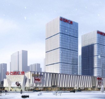 现代商业广场su模型