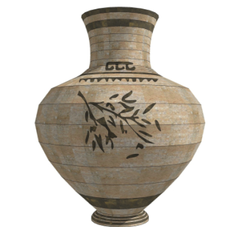 中式陶罐su模型