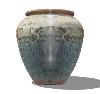 中式陶罐su模型