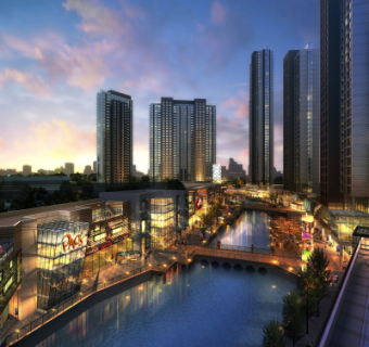 现代商业广场su模型