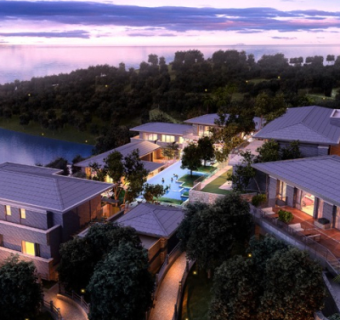 新中式度假酒店su模型