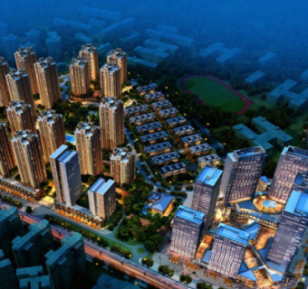 现代商业街su模型