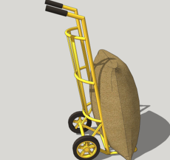 现代小推车su模型