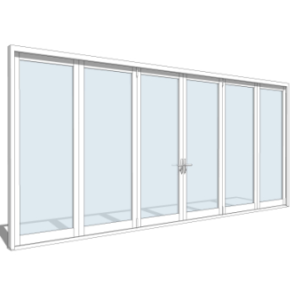 现代折叠窗su模型