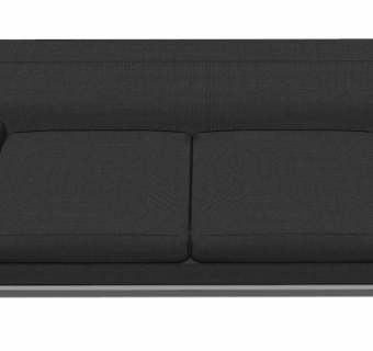 现代布艺双人沙发su模型